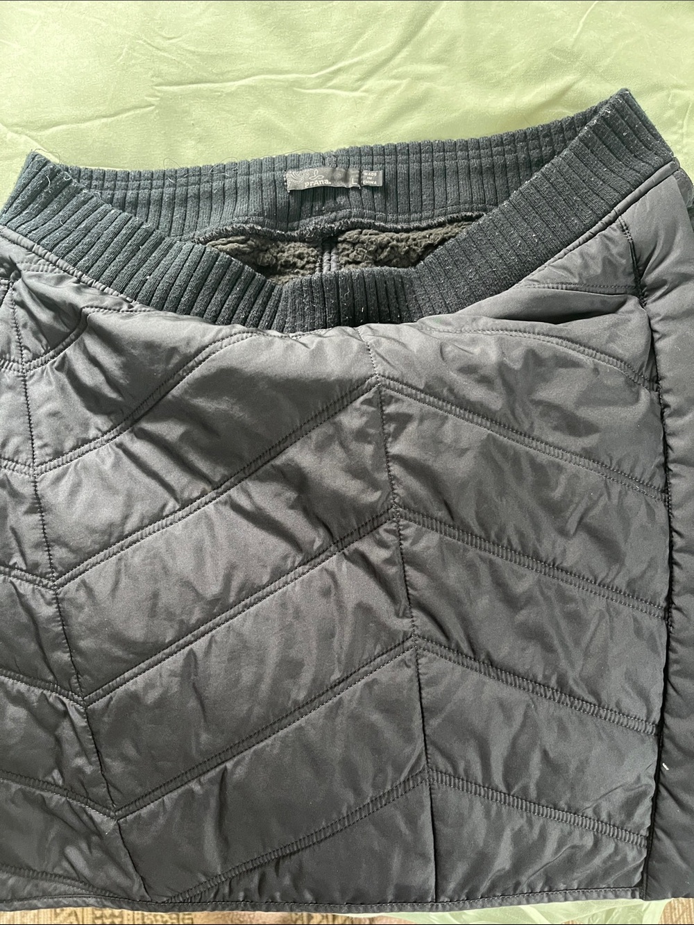Prana Quilted Black Women's Skirt - Size Large